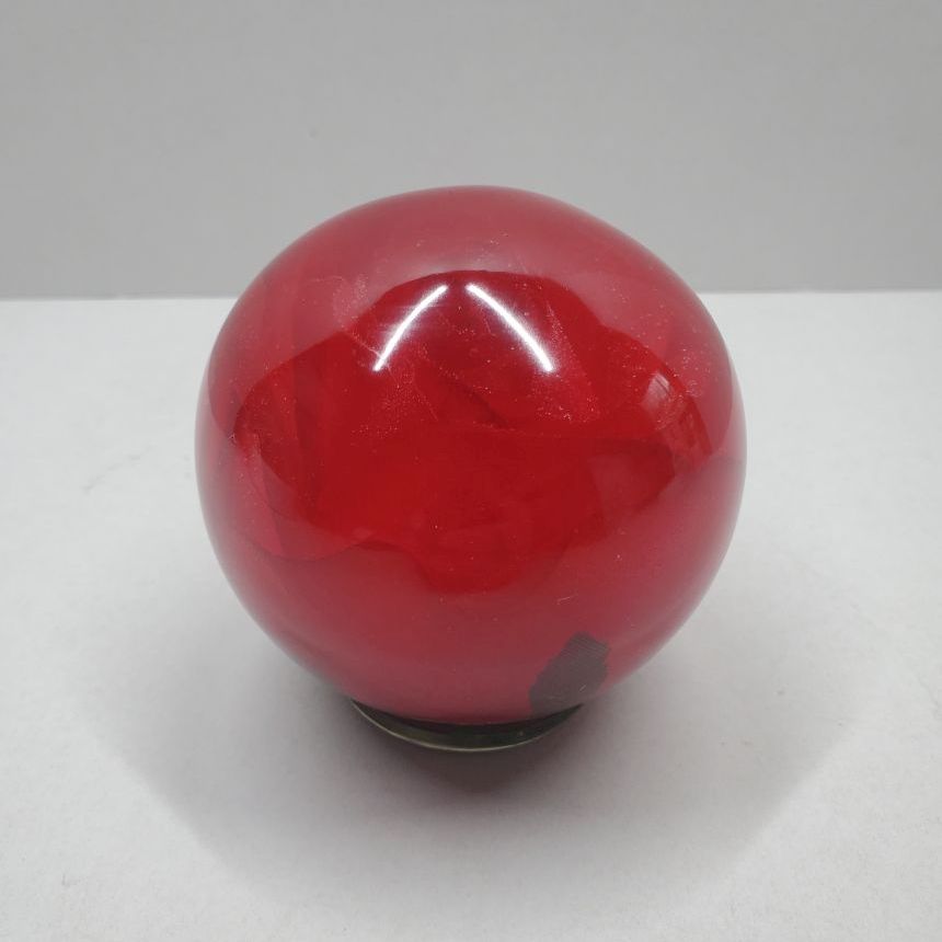 Round Faux Red Rose
